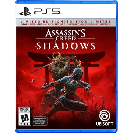Jogo Assassins Creed Shadows Limited Edition Ps5 Midia Fisic