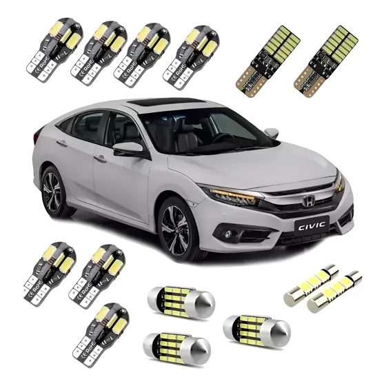 Kit Lampadas Led Premium Honda New Civic G10 2017 2018