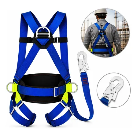 Cinto Paraquedista Premium 3pontos + Talabarte Sling Altura