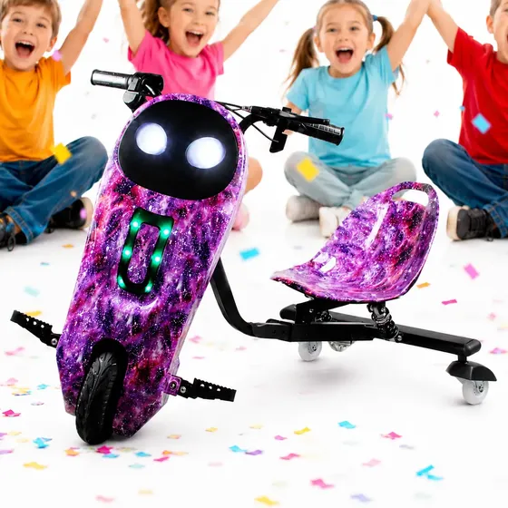Patinete Elétrico Triciclo Drift 350w Bluetooth Infantil 36v