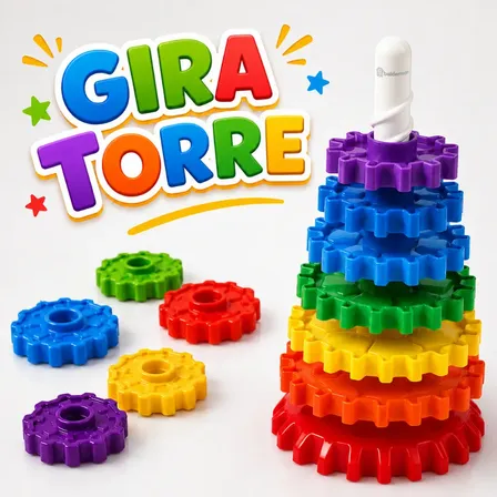 Brinquedo Infantil Didático Giro Mágico Gira Gira Divertido Colorido