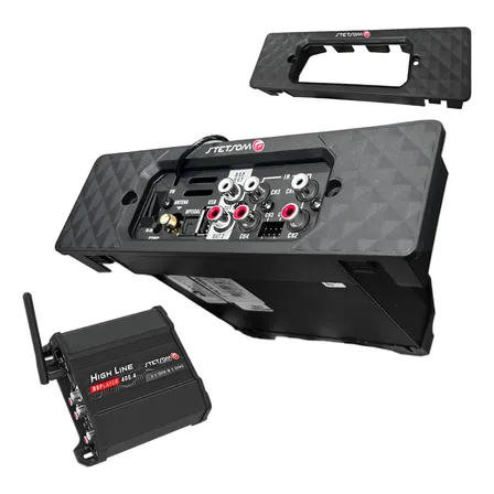 Módulo Amplificador Hl400.4 Dsplayer Com Moldura Caixa Bob Dsplayer