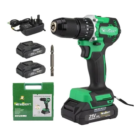 Furadeira De Impacto New Beat S/fio Brushless Verde 21v