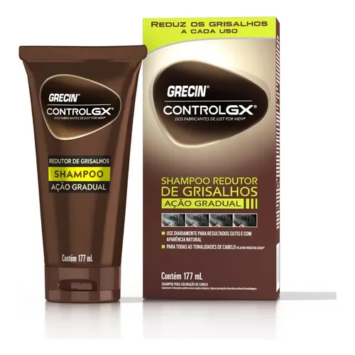 Shampoo Grecin Control Gx Redutor Grisalho 177ml