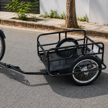 Carretinha Bike Ebike Reboque Preto