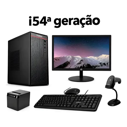 Pc Completo Para Lojas E Conveniências Com Impressora Cupom 240 Gb 16 Gb Hd Graphics