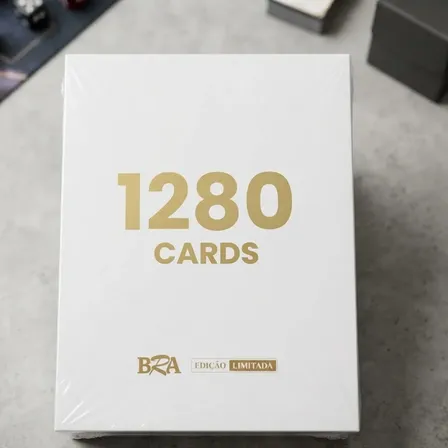 Pasta Premium Bra - Formato Especial 4x4 - 1280 Cards Branca Branca E Preta