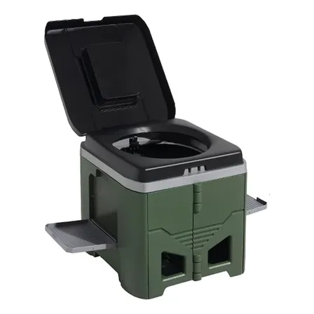 Vaso Sanitario Compactopara Uso Externoe Camping Verde-escuro