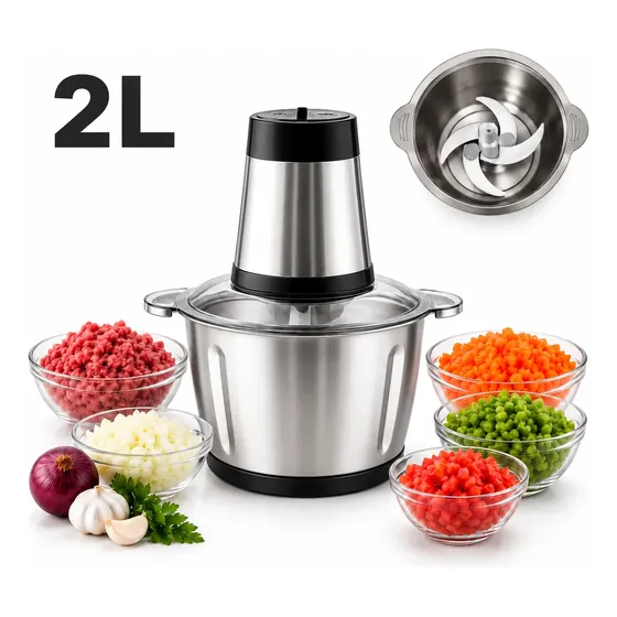 Multiprocessador Alimentos Triturador Carne Legumes Elétrico