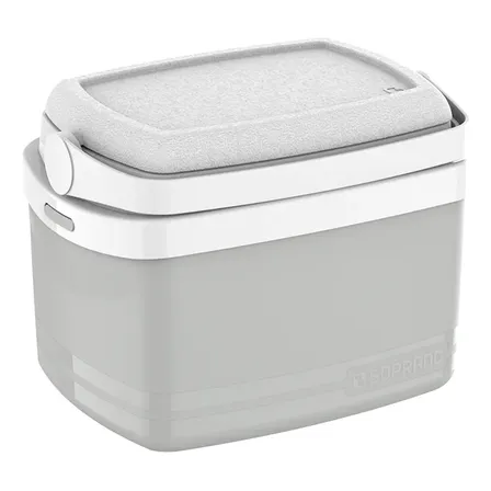 Caixa Térmica Cooler Pequeno 5 Litros Com Alça Soprano Cinza