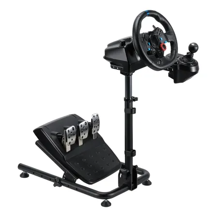 Suporte Simulador Para Volante Pedal Câmbio Corrida Racing Preto