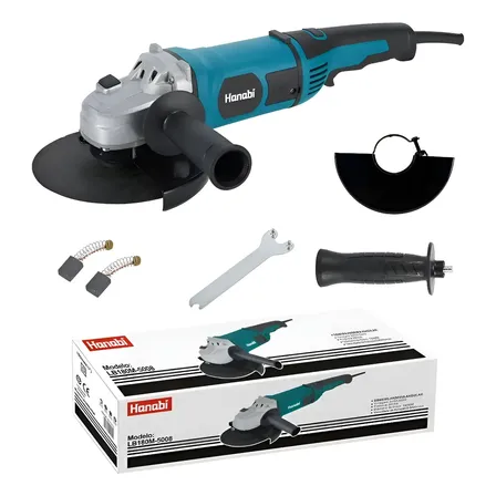 Esmerilhadeira Angular Hanabi 2kw 180mm Regulagem Velocidade Azul-petróleo 110v 60hz