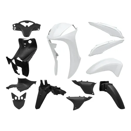 Kit Carenagem Biz 125 Completa 2011 Á 2017 Ks Es Ex Branco 2013 - 2014