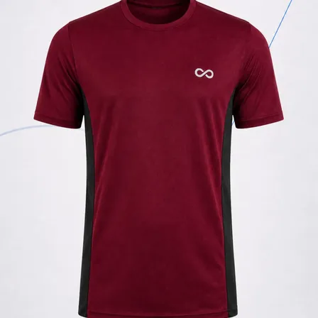 Camiseta Masculina Premium Performance Academia Fitness Bordô Abstrato G