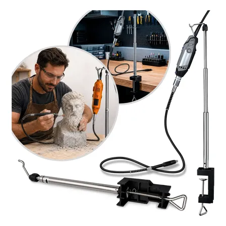 Suporte Bancada Vertical Telescópico Pra Mini Micro Retífica