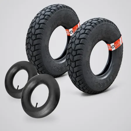 Par Pneus 4.80/4.00-8 + 2 Câmaras Carretinha Reboque Tuk Tuk J