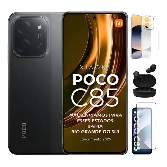 Smartphone Poco C85 Dual Sim 256gb 8 Ram - Top Mais Vendidos