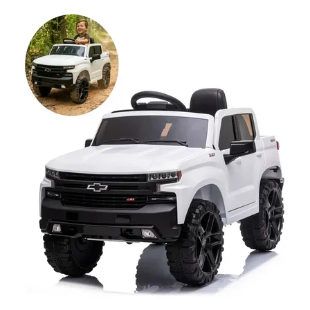 Mini Caminhonete Elétrica 12v Chevrolet Silverado Branco