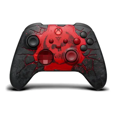 Controle Sem Fio Xbox Series X|s Ed. Limitada Gears E-day Vermelho E Preto