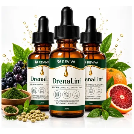 Kit 3 Reviva Drenagem Linfática Em Gotas | Envio Full Mel