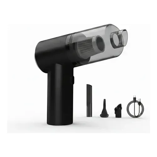 Mini Aspirador Portátil 120w Sem Fio 3 Em 1 Filtro Hepa Usb Preto 127/220v