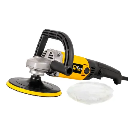 Politriz Automotiva Angular 1300w 180mm 7 Polegadas 3800rpm Amarelo E Preto 127v