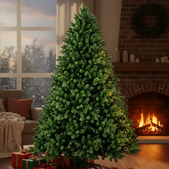 Árvore De Natal 2,10m Verde Tradicional 1800 Galhos Pinheiro