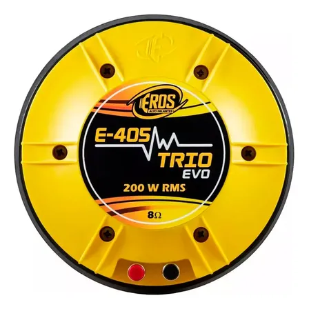 Driver Eros E-405 Trio Evo 200w Rms 8 Ohms Fenólico 2 Pol Amarelo