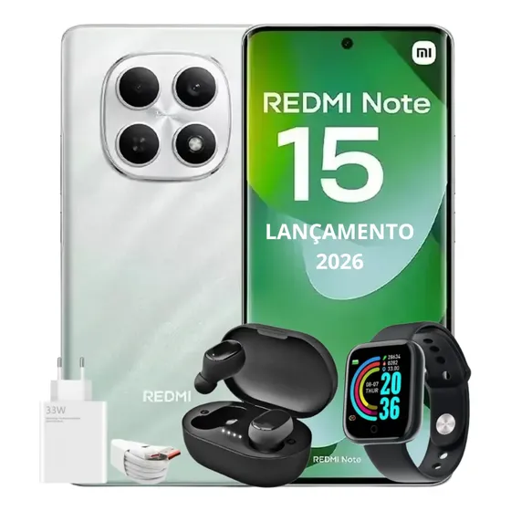 Xiaomi Redmi Note 15 - 16gb Ram 256gb Lançamento Top 1 2026
