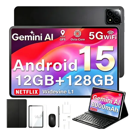 Tablet 10.1 128gb 12gb Ram Kit Capa E Teclado Promoção