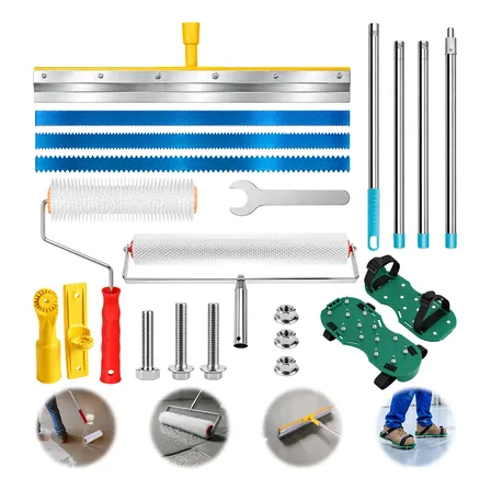 Kit 11 Rodo Nivelador Dentado 56cm Rolos Fura Bolha 9e 20pol Rodo Nivelador Dentado