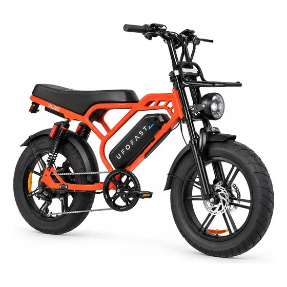 Bicicleta Bike Eletrica Laranja V9 Max 1000w 48km Hidraulico