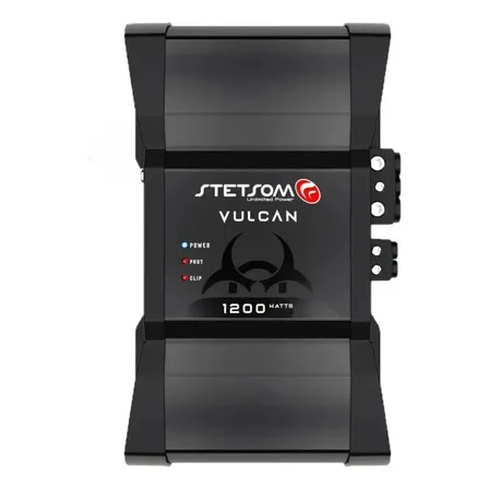 Módulo Amplificador Stetsom Vulcan 1200wrms 2 Ohms 1 Canal Preto