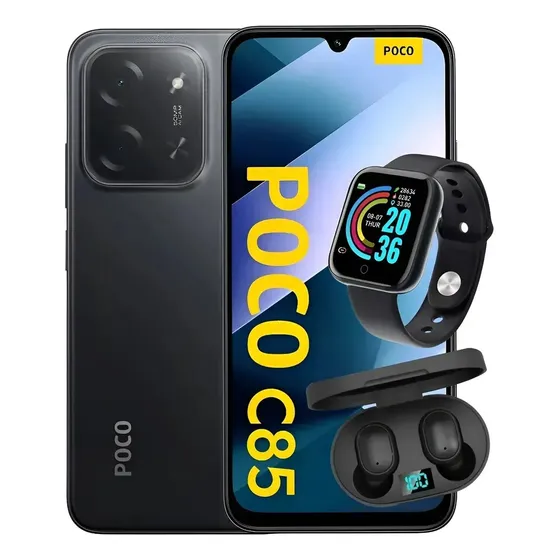 Smartphone Xiaomi Poco C85 256gb 16gb 2chip Nf +brinde Top1