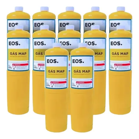 Kit 12 Gás Map 400g Portátil - Refil Profissional Pronto