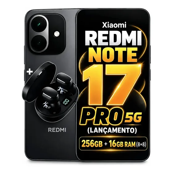 Xiaomi Redmi Note 17 Pro 256gb 16ram 5g Lançamento 2026 + Nf
