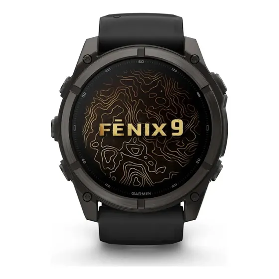 Relogio Garmin Fenix 9 51mm Amoled Saphira Preto 04763-10