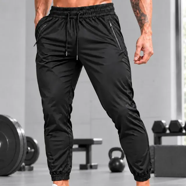Calça Academia Poliamida Elastano Jogger Esportiva Masculina Preto G