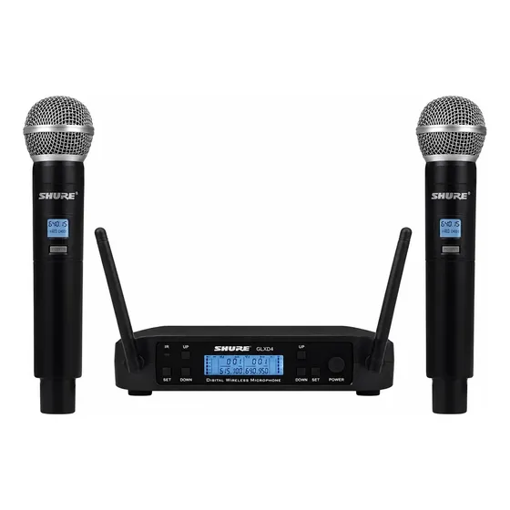 Microfone Shure Sem Fio Duplo Glxd4 Beta 58a - Oferta!