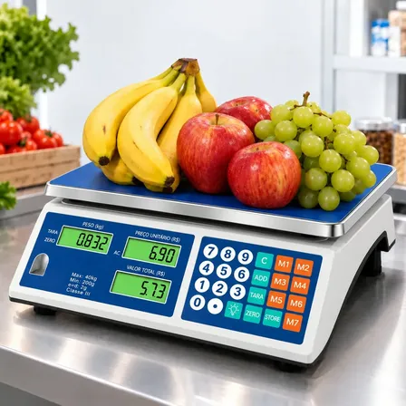 Balança Digital Eletrônica Comercial 40kg Precisão Bivolt 127/220v Azul-turquesa