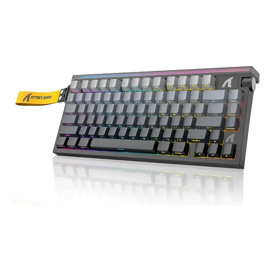 Teclado Gamer Attack Shark R85 He 75% 8khz Magnético Rt Rgb
