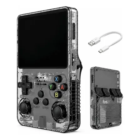Fone Videogame Portátil Premium R36s Console De Mão Preto Preto