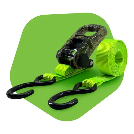 Cinta Amarração De Carga 800kg 4 Metros Gancho J Camuflada Verde