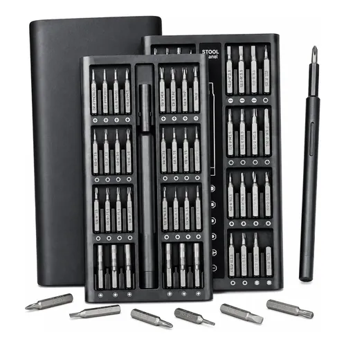 Kit De Chaves De Precisão 25 Bits Magnéticos Eletrônicos Preto