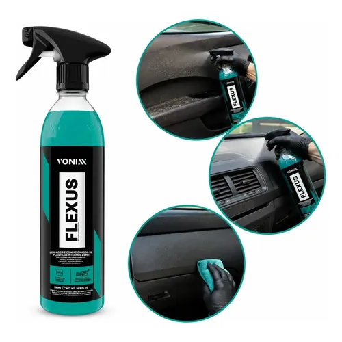 Flexus Vonixx Limpa Revitaliza Plástico Painel 2 Em 1 Vonixx