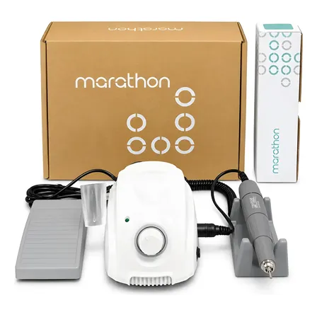 Micro Motor Marathon Protético Lixadeira Manicure Podólogo Branco 110v
