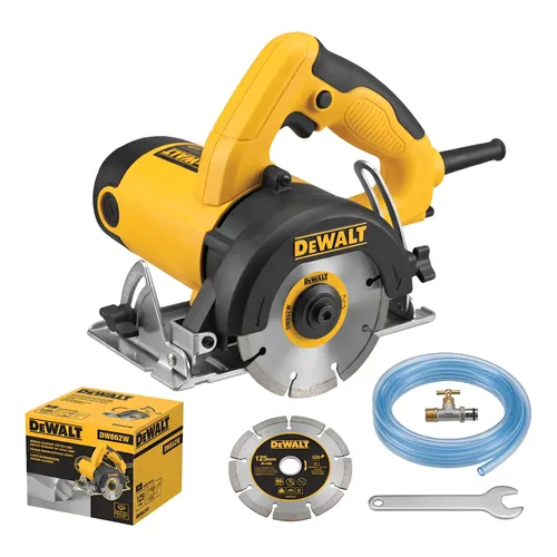 Serra Mármore Dewalt Dw862w 1400w 125mm Com Kit 220v