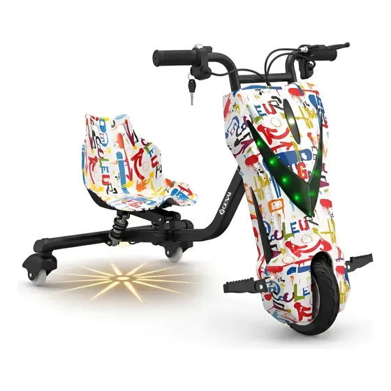 Triciclo Patinete Elétrico 3 Rodas Infantil Drift 350w