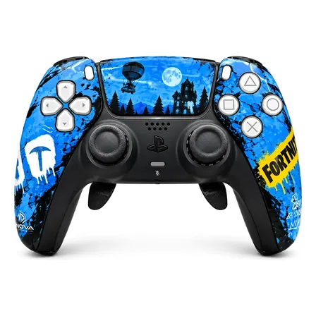 Controle Ps5 Dualsense Original Fortnite 2 Paddles Mouse Pro Azul