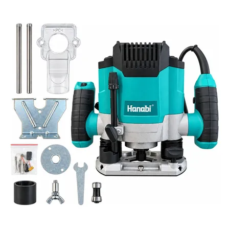 Tupia De Coluna Hanabi 1300w 6mm/8mm Com Guia Paralela 220v